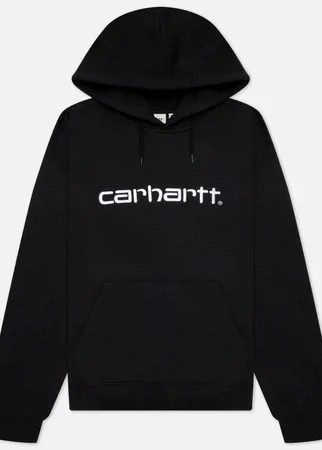 Женская толстовка Carhartt WIP W Carhartt Hooded 9 Oz, цвет чёрный, размер L