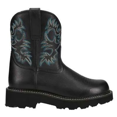 Черные женские повседневные ботинки Ariat Fatbaby TooledInlay Round Toe Cowboy 10000833