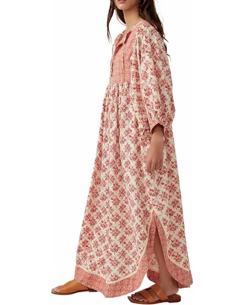 Платье Free People Hazy Maisy Maxi, цвет Earth Combo