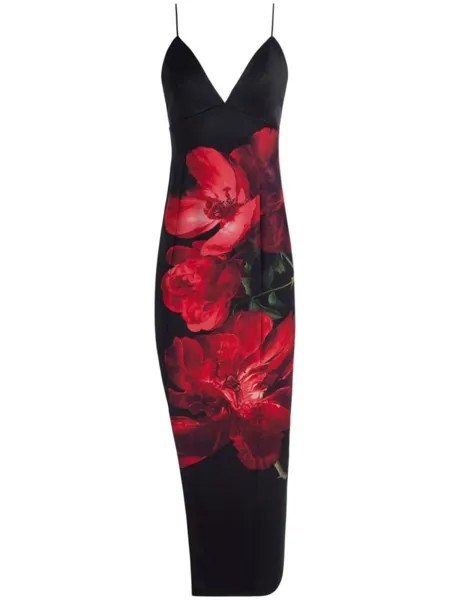 Alice + olivia макси-платье Моники, черный