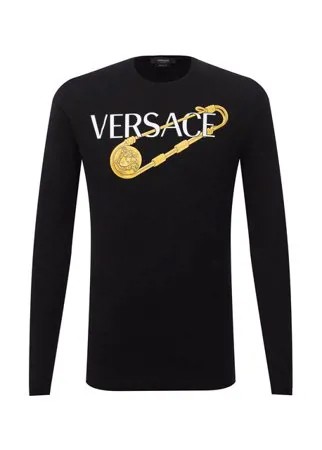 Хлопковый лонгслив Versace