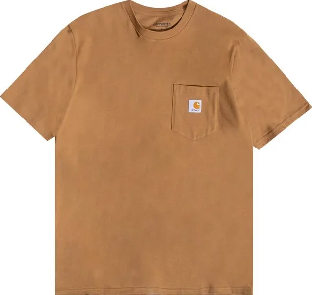 Футболка Carhartt WIP Pocket Short-Sleeve T-Shirt 'Brown', коричневый