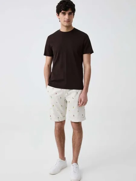 Шорты-Бермуды Chino с принтом для серфинга Ovs, цвет light grey