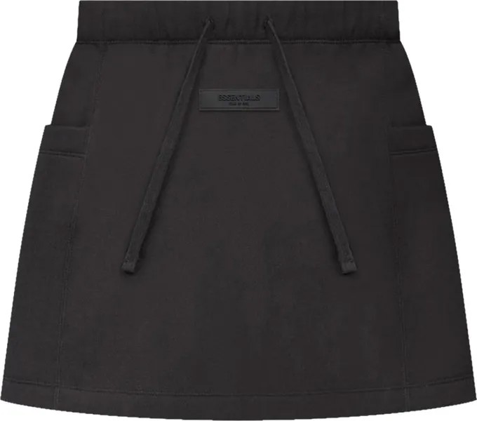 Юбка Fear of God Essentials Fleece Skirt 'Iron', черный