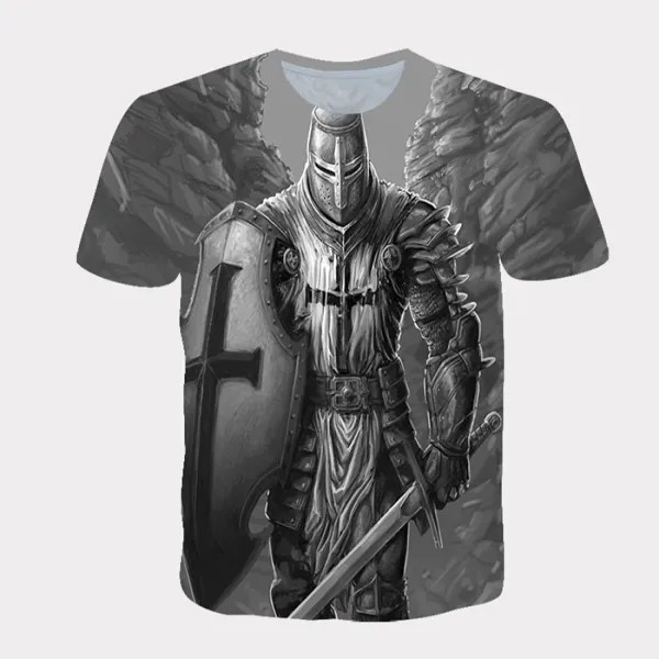 Мужская спортивная футболка crusader с графическим принтом