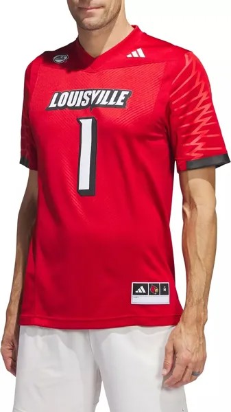 Мужская футбольная майка Adidas Louisville Cardinals Cardinal Red Premier Replica