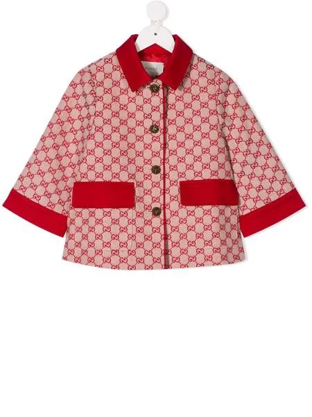 Gucci Kids однобортный жакет с логотипом GG