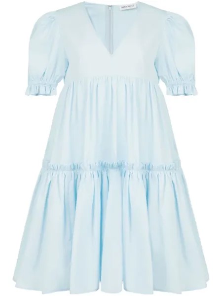 Nina Ricci поплиновое платье, синий