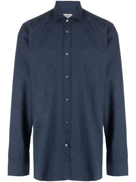 Corneliani рубашка с длинными рукавами, синий