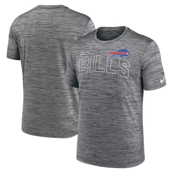 Мужская футболка антрацитового цвета Buffalo Bills Big & Tall Velocity Performance Nike