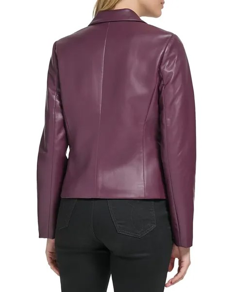 Куртка Calvin Klein PU One-Button Jacket, цвет Port