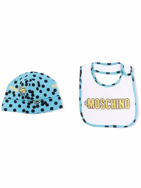 Moschino Kids Minion-Teddy Bear print hat set