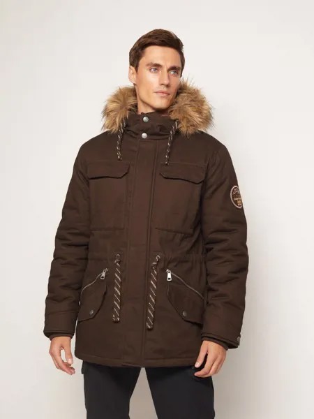 Куртка Zolla, цвет Темно-коричневый, размер L