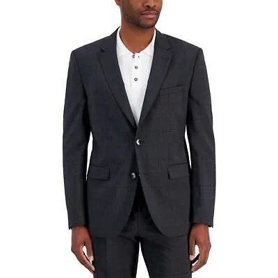 Hugo Hugo Boss Mens Jeffery Grey Dressy Lined Jacket Jacket 40S BHFO 5285