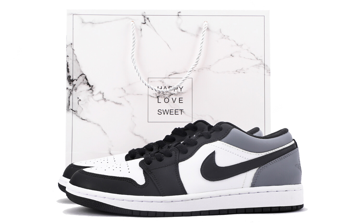 Кроссовки Air Jordan 1 Vintage Basketball Shoes Men Low-top Dark Gray, серебряный