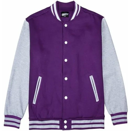 Толстовка Street Soul Бомбер трикотажный / Street Soul / Varsity Classic Jacket V 3, размер S, фиолетовый