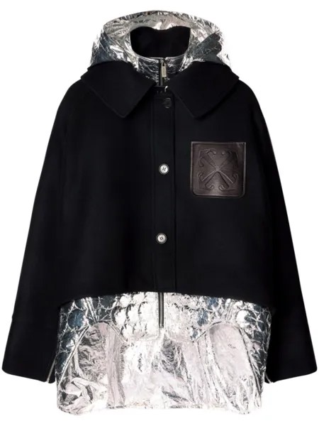 Off-White многослойная парка Arrows, черный