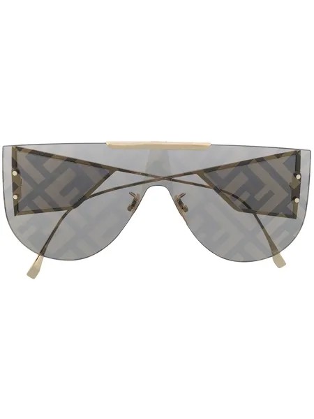 Fendi Eyewear солнцезащитные очки с логотипом FF