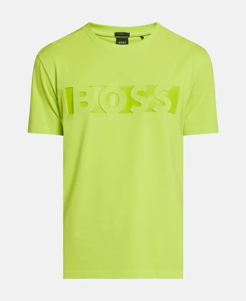 Футболка Boss Green, зеленое яблоко