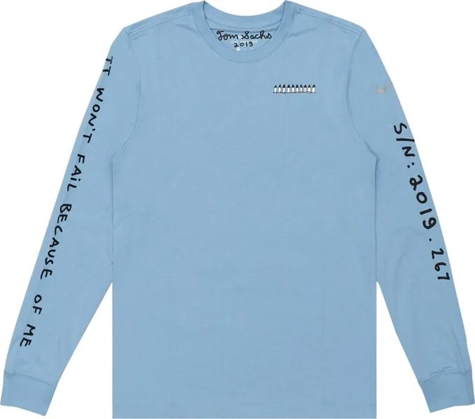 Рубашка Nike x Tom Sachs NRG Long-Sleeve Shirt 'Skyline Blue', синий