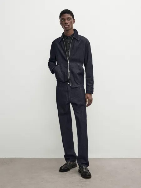 Джинсы свободного покроя Massimo Dutti, индиго