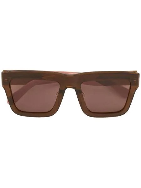 Karen Walker затемненные солнцезащитные очки в стиле колор-блок