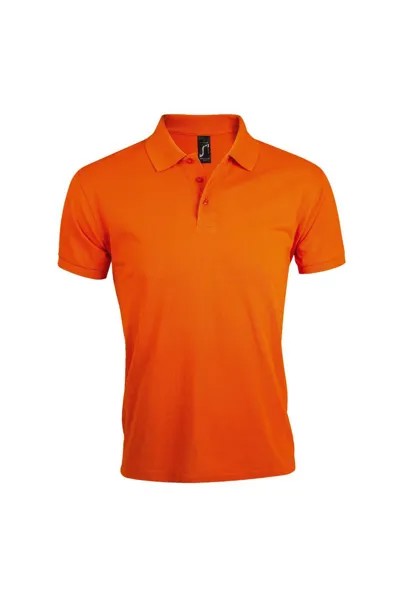 Однотонная рубашка-поло с короткими рукавами Prime Pique SOL'S, оранжевый