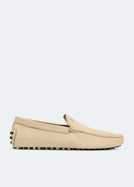 Лоферы TOD'S Gommino driving loafers, бежевый