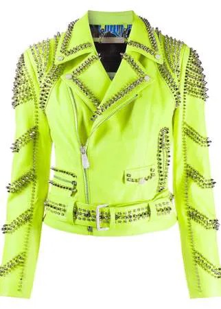 Philipp Plein байкерская куртка с заклепками
