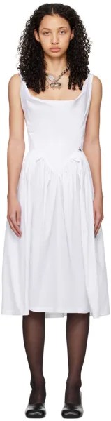 Белое воскресное платье-миди Vivienne Westwood
