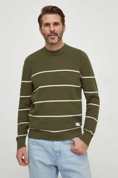 Хлопковый свитер Pepe Jeans, зеленый