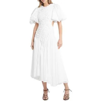 AJE Womens Siren White Длинное вечернее платье макси с вырезами 4 BHFO 2352