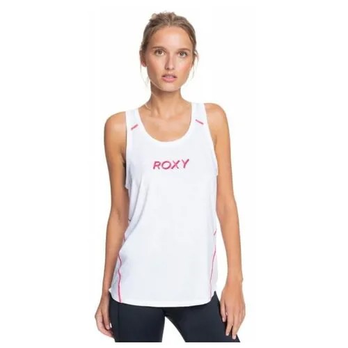 Спортивная Майка Roxy Keeps Me Going Bright White, Цвет белый, Размер XS