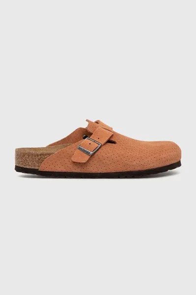 Шлепанцы Boston из замши Birkenstock, оранжевый