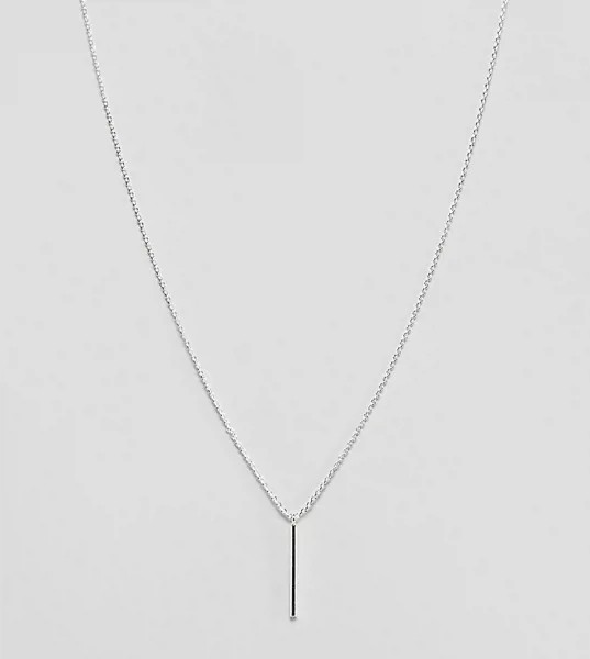 Эксклюзивное серебряное ожерелье с подвеской-планкой Kingsley Ryan-Серебряный