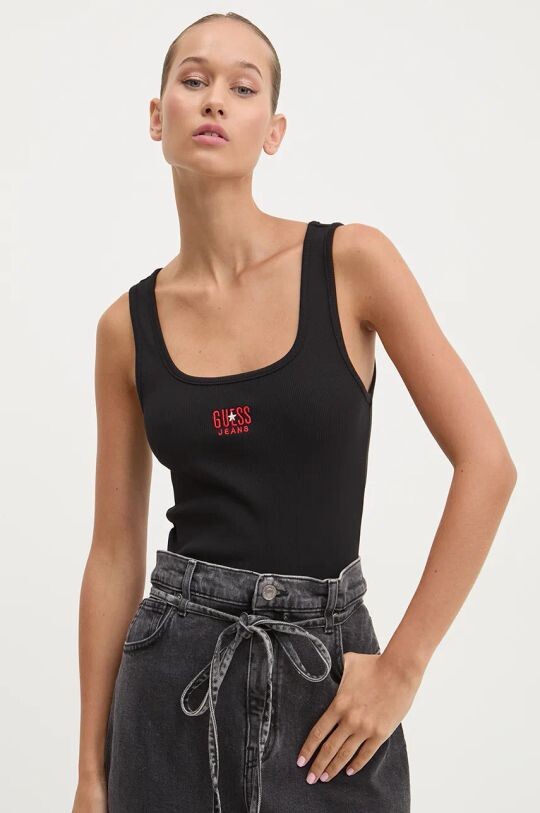 Топ Guess Jeans, черный