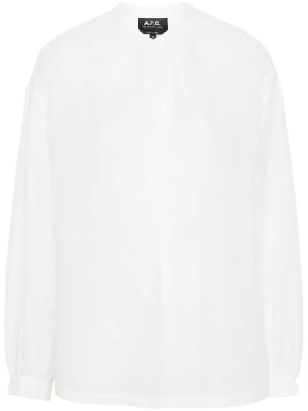A.P.C. блузка в клетку, белый