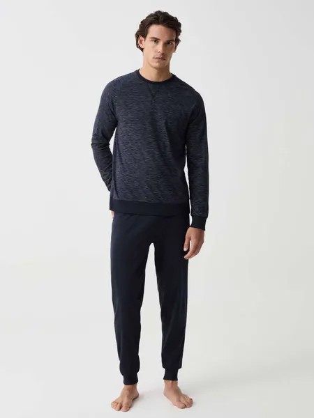 Длинная пижама с верхом с переливающимся эффектом Ovs, цвет dark blue