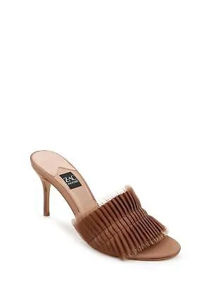 ZAC ZAC POSEN Женские бежевые сандалии без шнуровки Venecia со складками на шпильке, размер 6,5 м