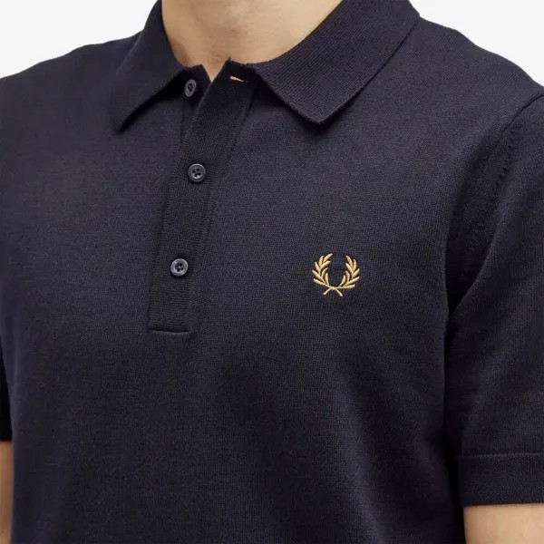 Fred Perry Классическая трикотажная рубашка-поло, синий