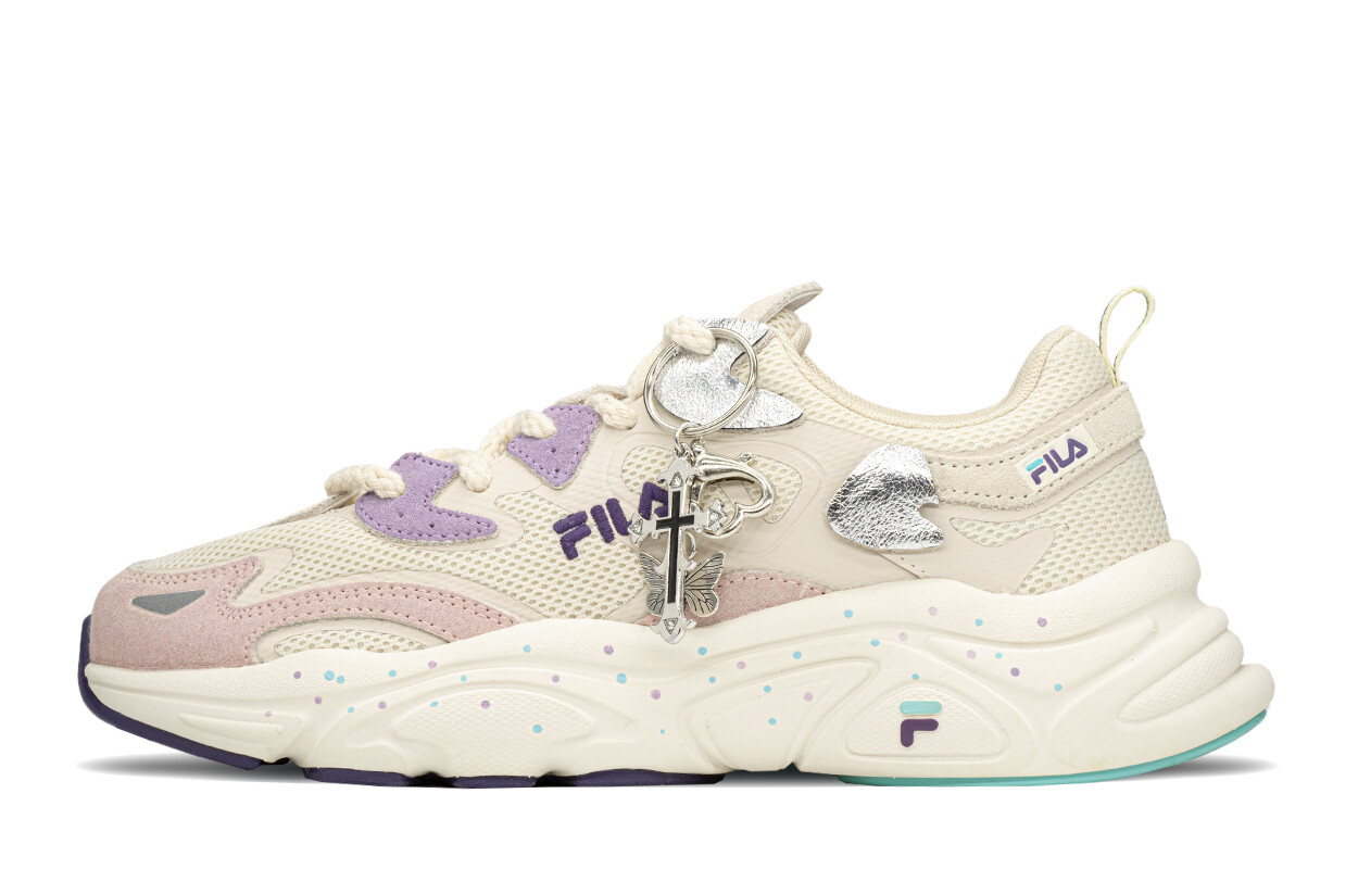 Кроссовки FILA Mars 1 Lifestyle Shoes Women's Low-top White/purple, фиолетовый