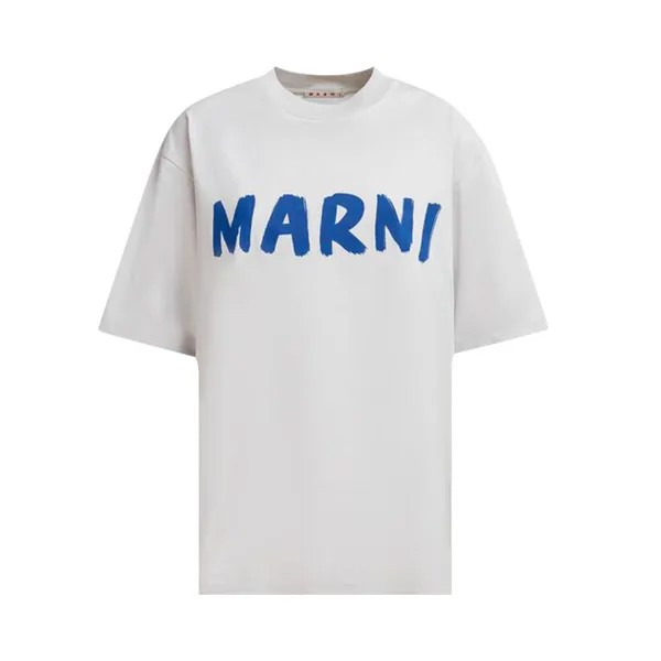 Футболка Marni Logo Jersey T-Shirt, цвет Sodium