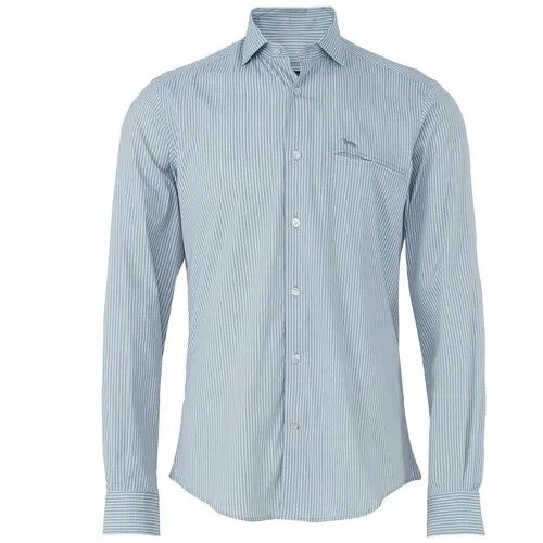 Хлопковая рубашка Harmont & Blaine CJH046 серый+белый m