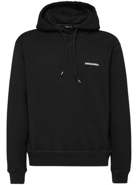 Dsquared2 хлопковая толстовка с логотипом, черный