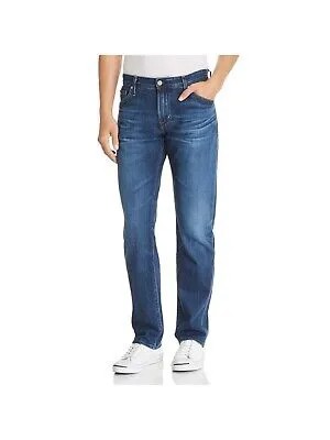 ADRIANO GOLDSCHMIED Мужские синие джинсы прямого кроя, зауженные джинсовые джинсы с талией 30