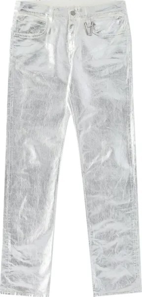 Джинсы 1017 ALYX 9SM Foil 6 Pocket Jean 'Silver', серебряный