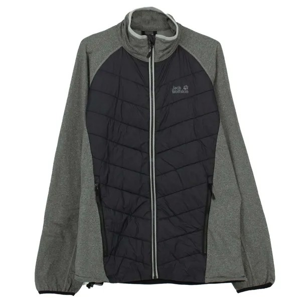 Куртка Jack Wolfskin Jacke Sutherland Crossing Hybrid Fleece, черный