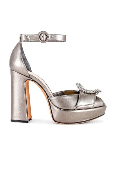 Сандалии Alexandre Birman Madelina Curve 120, цвет Pewter