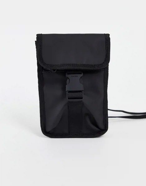 Черная сумка-кошелек с пряжкой Rains 1373-Черный цвет