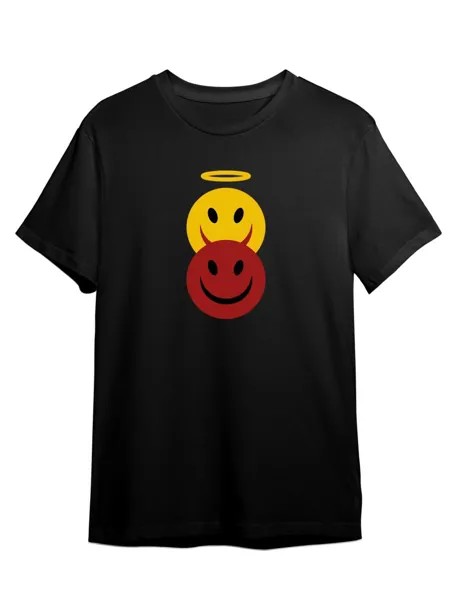 Футболка унисекс СувенирShop Смайлы/Emoji/Smile 1 черная S